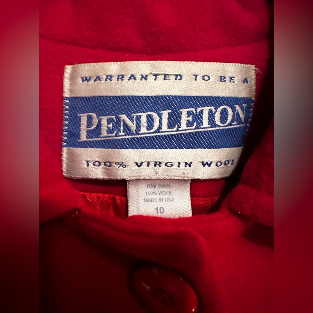 Pendleton Ruby Virgin Wool Belted Coat Long Class… - image 3